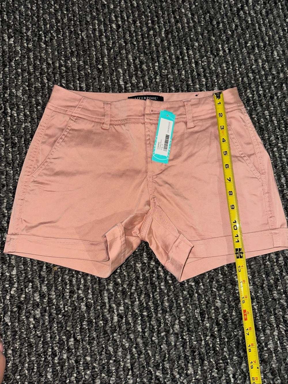 Liverpool Women's Dusty Pink High-Rise Cuffed Shorts